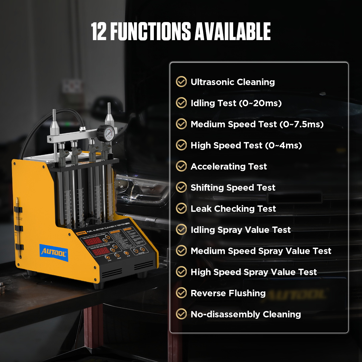 Fuel Injector Tester - Mesin Pembersih Injektor Motor Mobil untuk