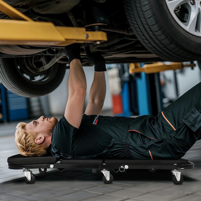 Kursi Bengkel Lipat 36-inci un - Garage Creeper Roller ulasan dan harga