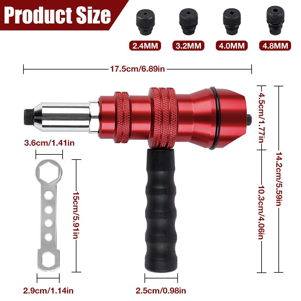 Mesin memukau, adaptor pistol  - Rivet Gun Air ulasan dan harga